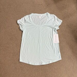 Athleta Stratus II Light  Aquamarine Short Sleeve Tee NWT